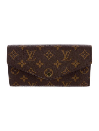 Louis Vuitton LV Monogram Coated Canvas Sarah Wallet