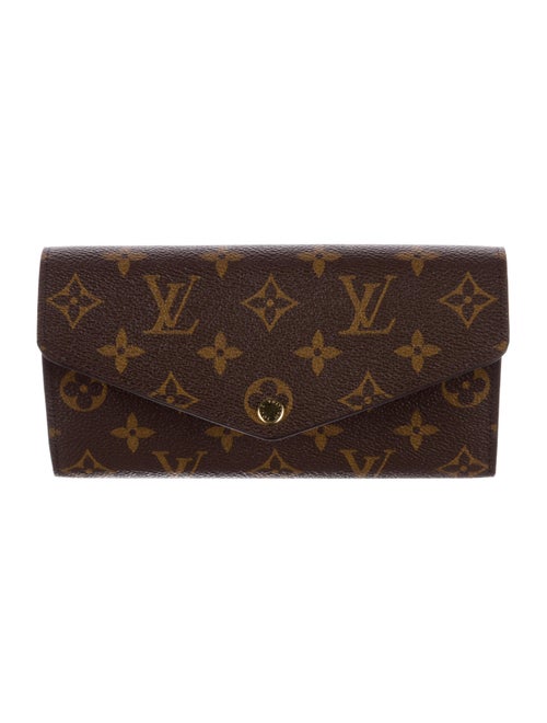 Louis Vuitton LV Monogram Coated Canvas Sarah Wallet