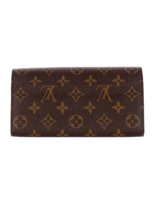 Louis Vuitton LV Monogram Coated Canvas Sarah Wallet