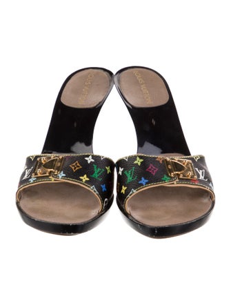 Louis Vuitton Multicolore Monogram Pattern Slides