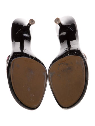 Louis Vuitton Multicolore Monogram Pattern Slides