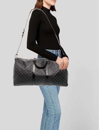 Louis Vuitton Damier Graphite Keepall Bandouliere 55