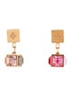 Louis Vuitton Crystal Gamble Drop Earrings Set