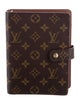 Louis Vuitton Monogram Medium Ring Agenda Cover