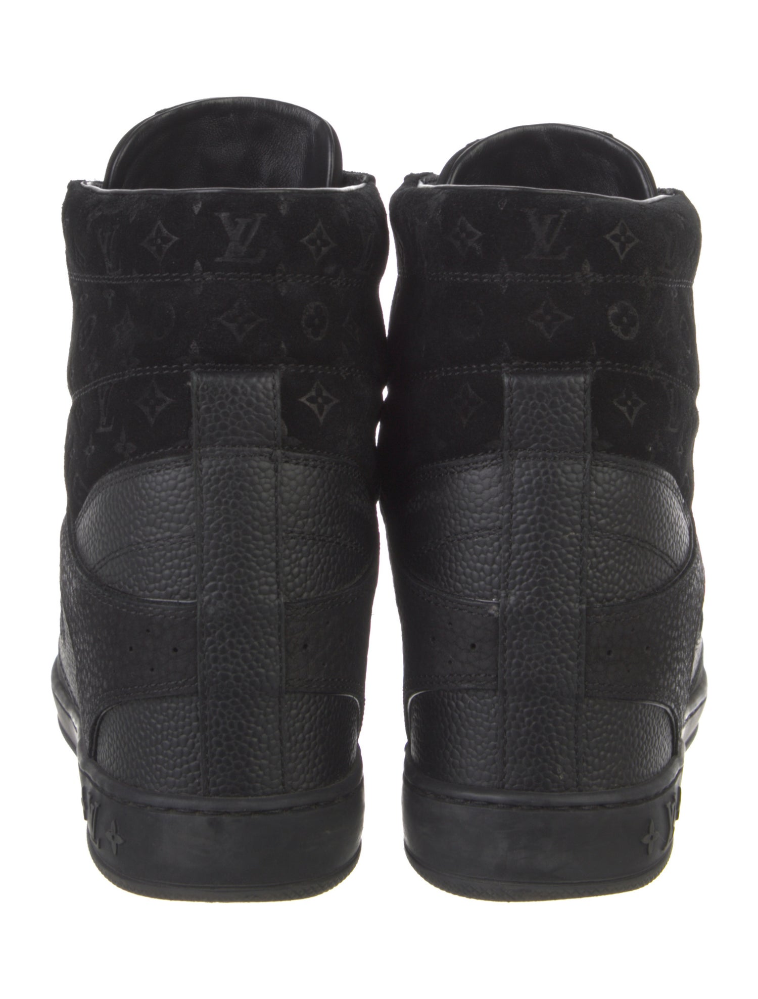 Louis Vuitton LV Monogram Leather Wedge Sneakers