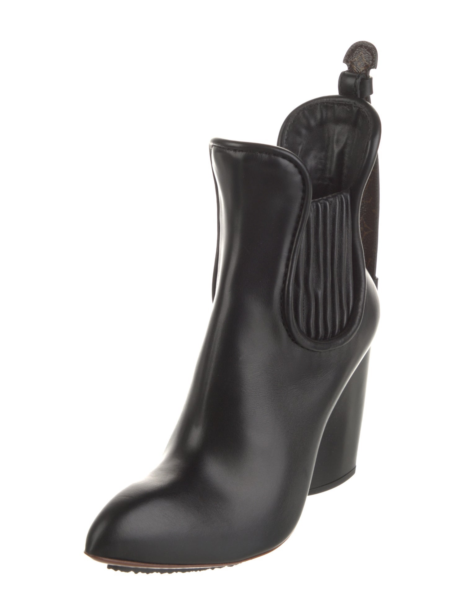 Louis Vuitton Monogram Idylle Pattern Leather Chelsea Boots w/ Tags