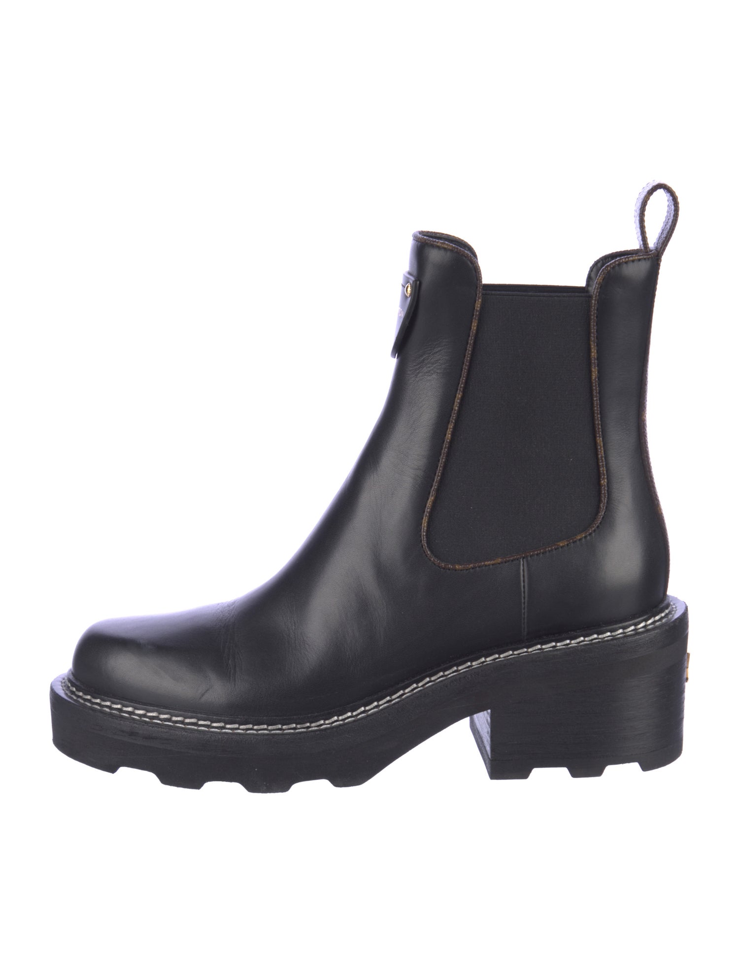 Louis Vuitton LV Monogram Leather Chelsea Boots