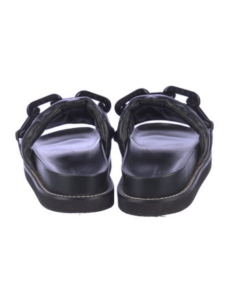 Louis Vuitton LV Monogram Leather Slides