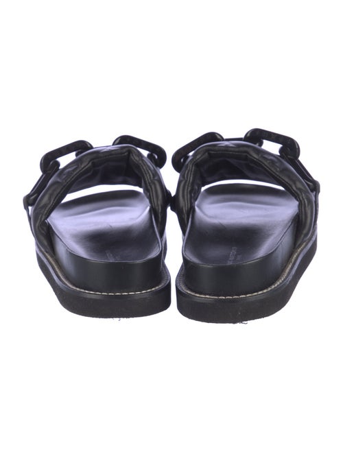 Louis Vuitton LV Monogram Leather Slides