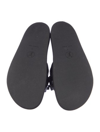 Louis Vuitton LV Monogram Leather Slides