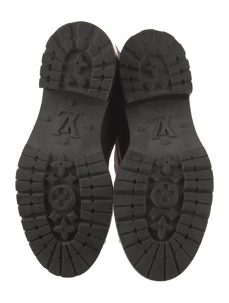 Louis Vuitton LV Monogram Suede Moto Boots