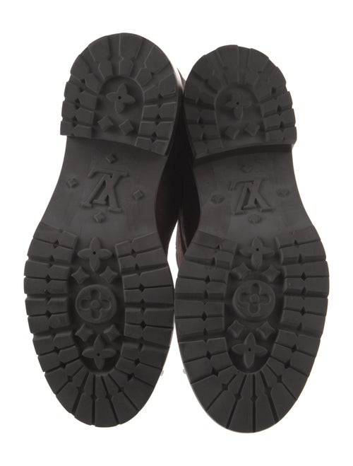 Louis Vuitton LV Monogram Suede Moto Boots