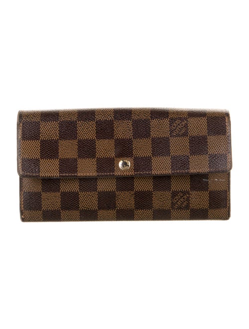 Louis Vuitton 2012 Damier Ebene Pattern Sarah Wallet