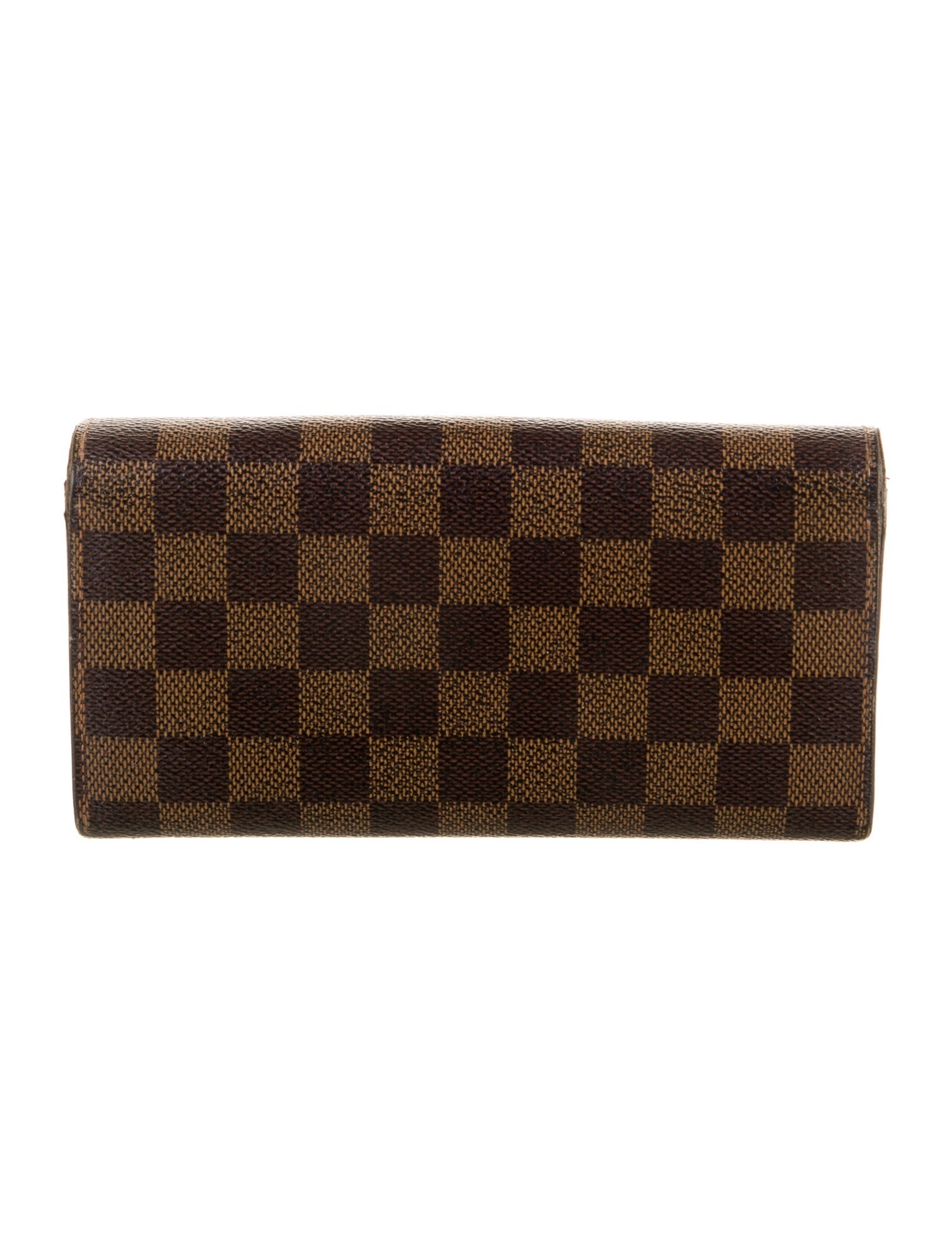 Louis Vuitton 2012 Damier Ebene Pattern Sarah Wallet