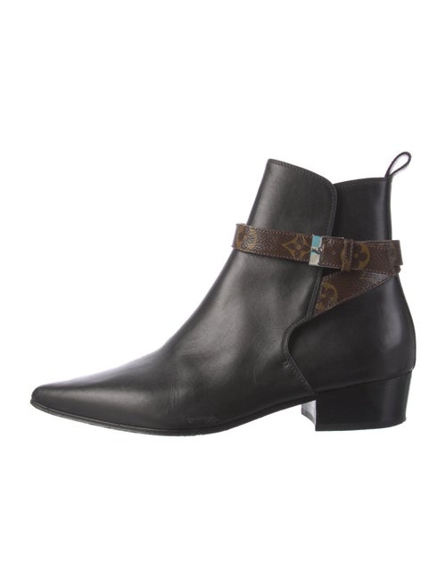 Louis Vuitton LV Monogram Leather Chelsea Boots