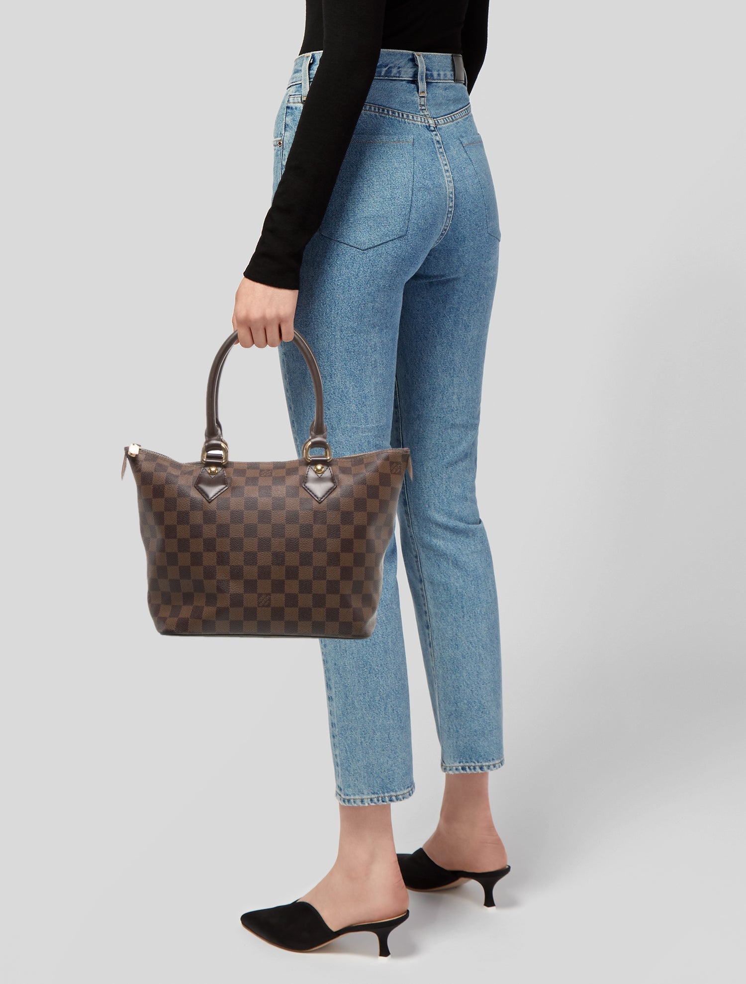 Louis Vuitton Damier Ebene Saleya MM