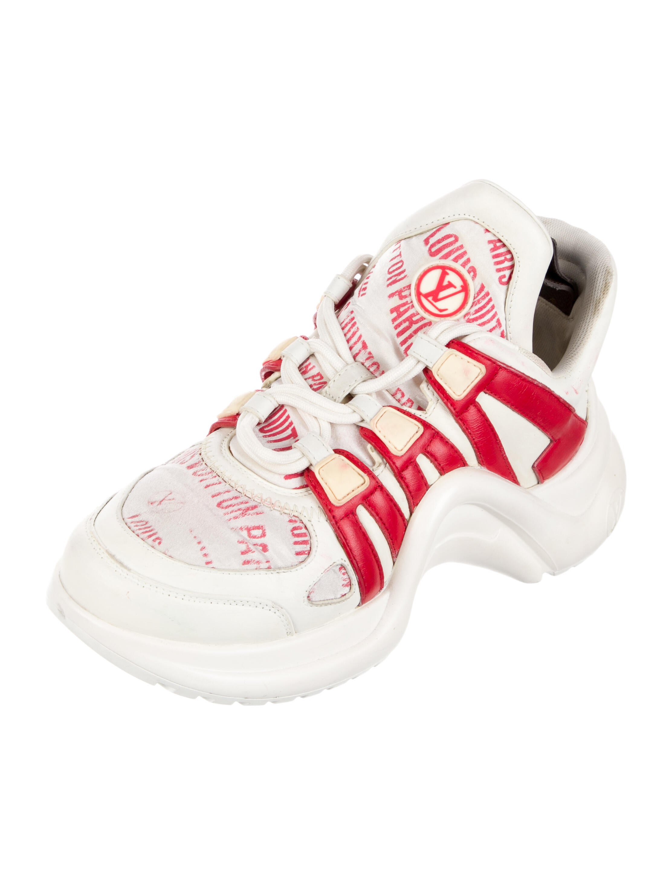 Louis Vuitton LV Monogram Leather Chunky Sneakers