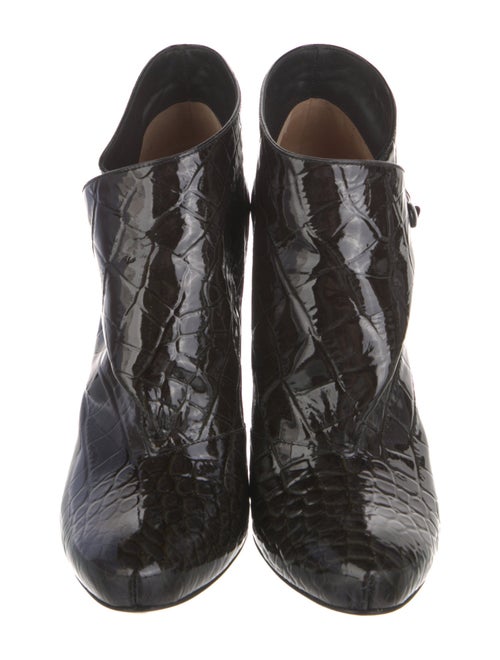 Louis Vuitton Embossed Patent Leather Boots