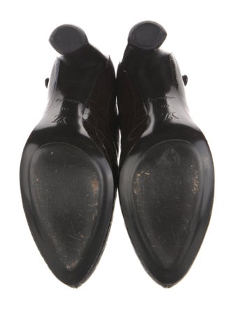 Louis Vuitton Embossed Patent Leather Boots