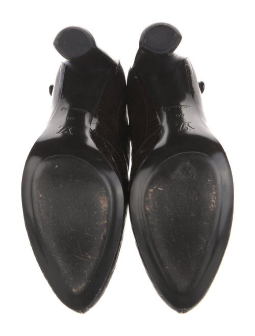 Louis Vuitton Embossed Patent Leather Boots