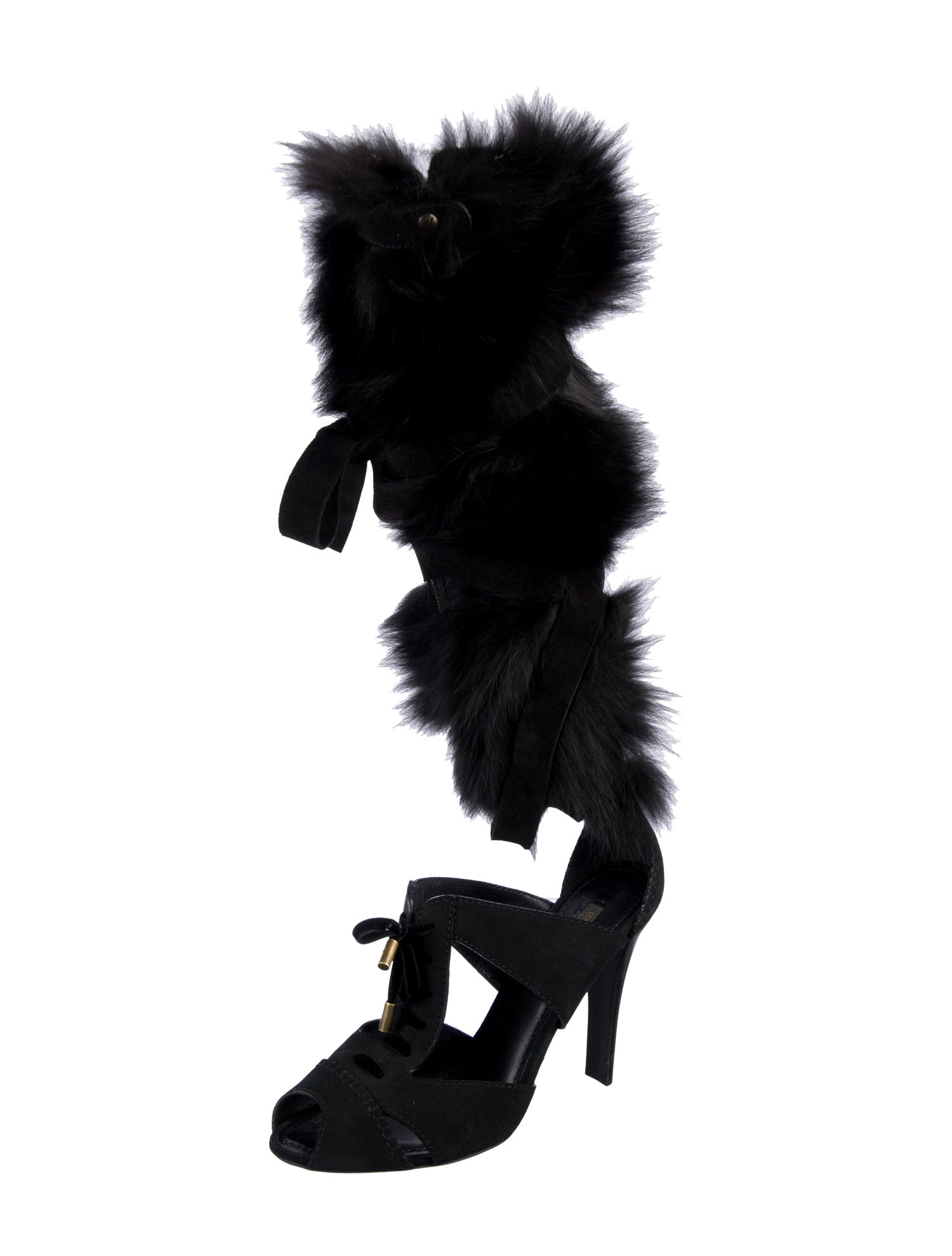Louis Vuitton Suede Lace-Up Boots