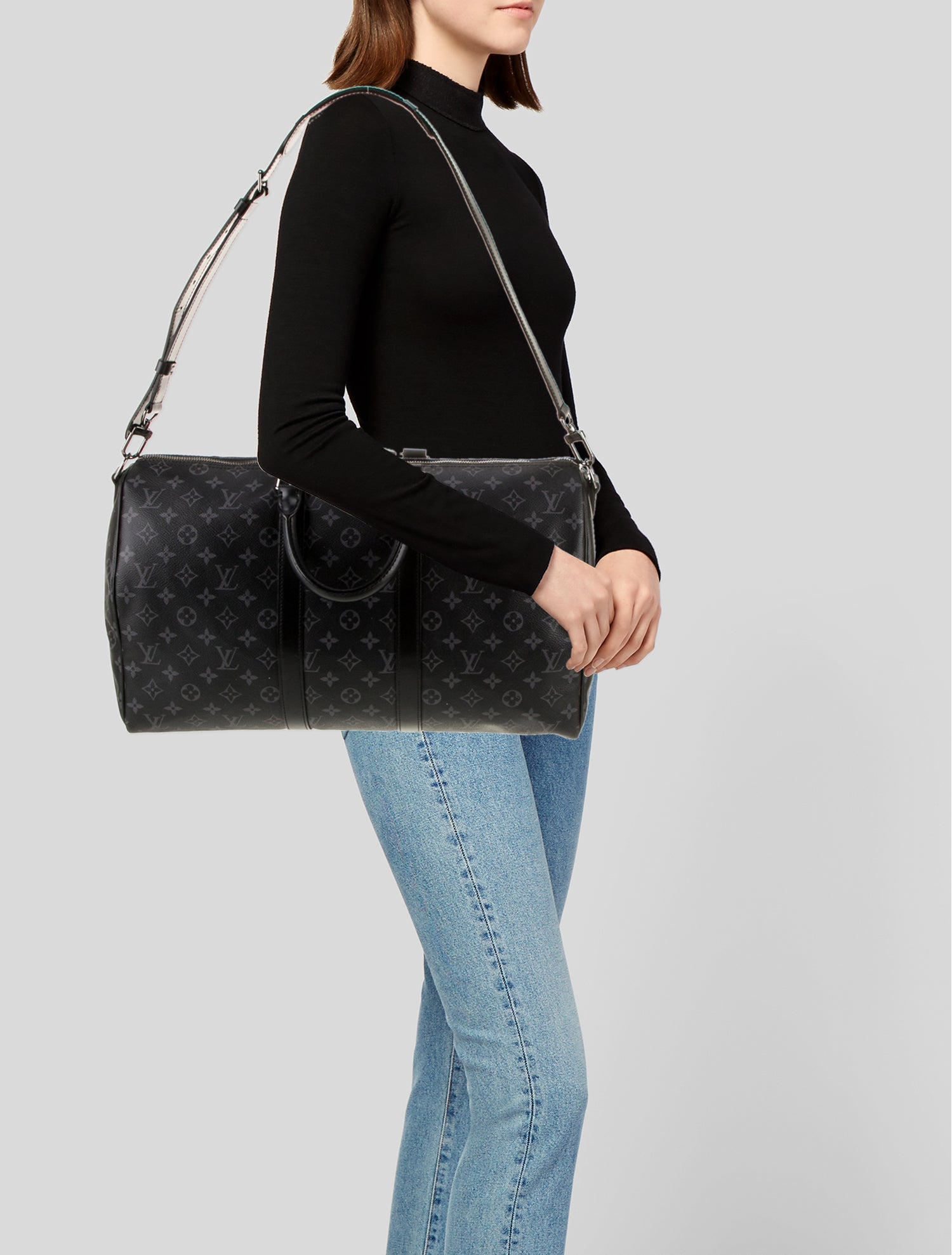 Louis Vuitton Monogram Eclipse Keepall Bandouliere 45