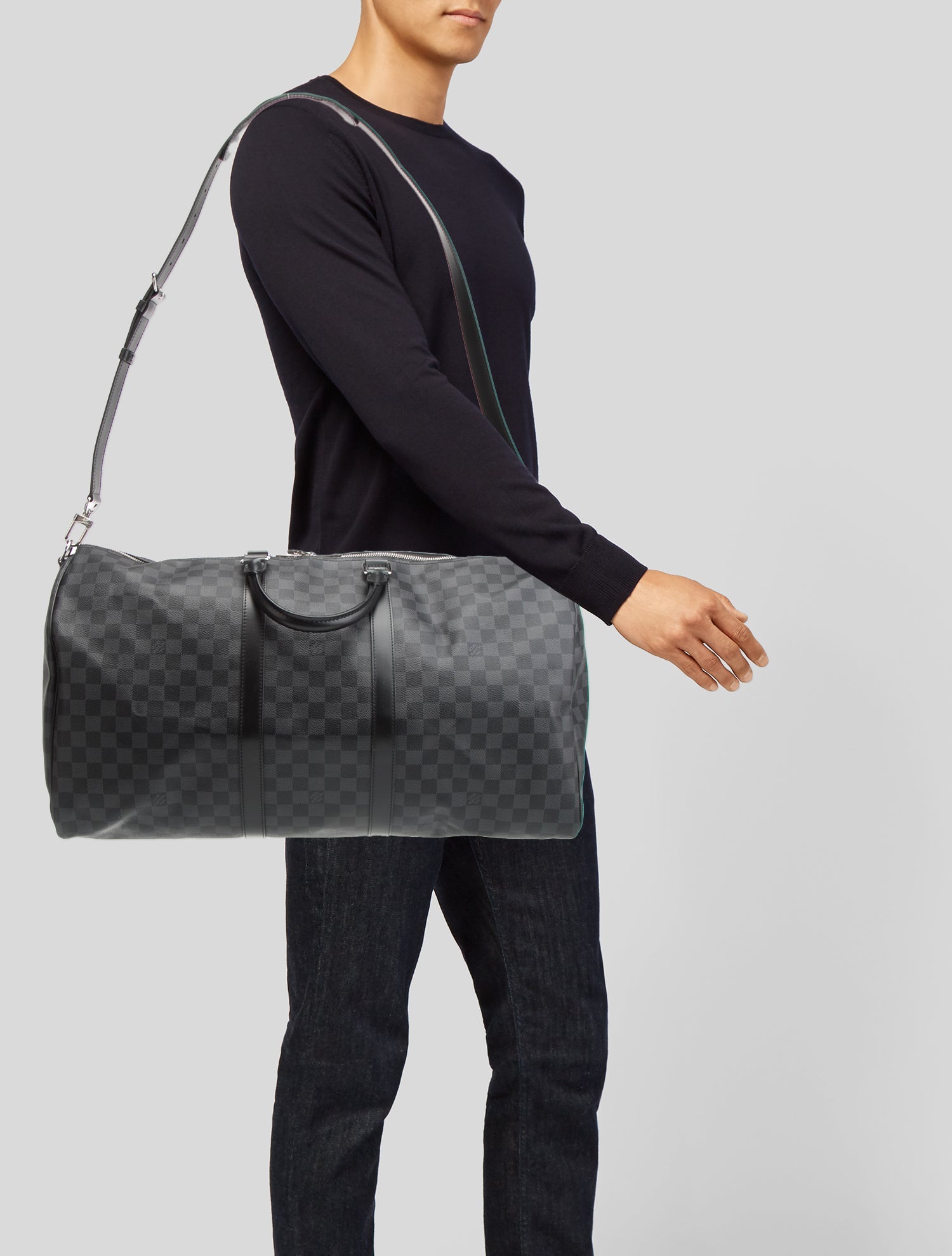 Louis Vuitton Damier Graphite Keepall Bandouliere 55