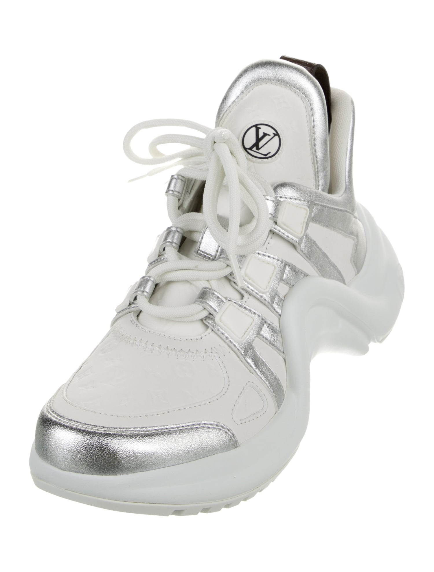 Louis Vuitton LV Monogram Leather Chunky Sneakers w/ Tags