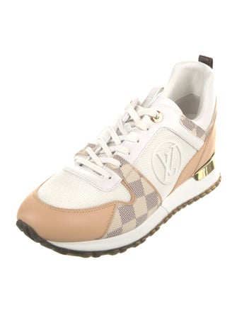 Louis Vuitton Damier Azur Pattern Leather Sneakers