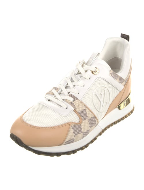 Louis Vuitton Damier Azur Pattern Leather Sneakers