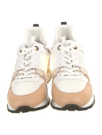 Louis Vuitton Damier Azur Pattern Leather Sneakers