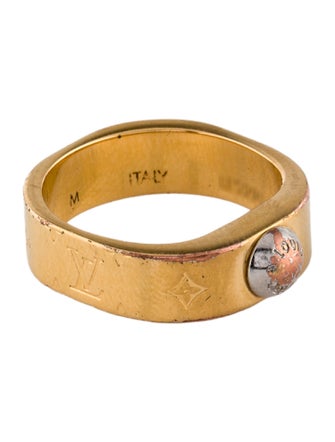 Louis Vuitton Two-Tone Nanogram Ring