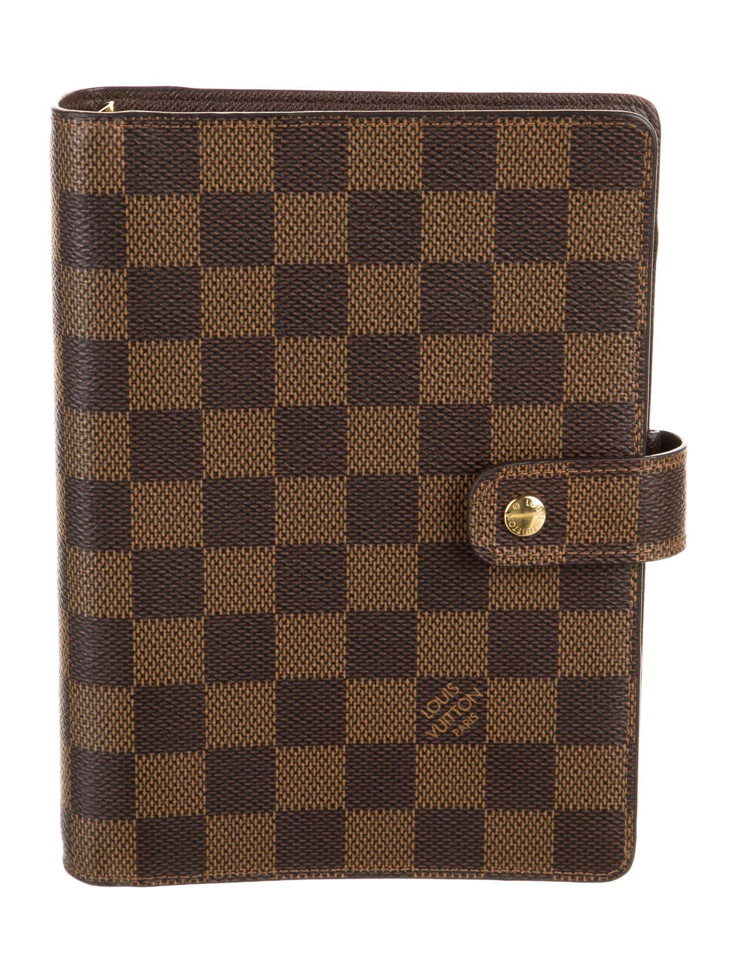 Louis Vuitton Damier Ebene Medium Ring Agenda Cover