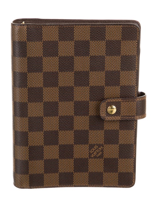 Louis Vuitton Damier Ebene Medium Ring Agenda Cover