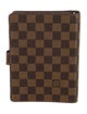 Louis Vuitton Damier Ebene Medium Ring Agenda Cover