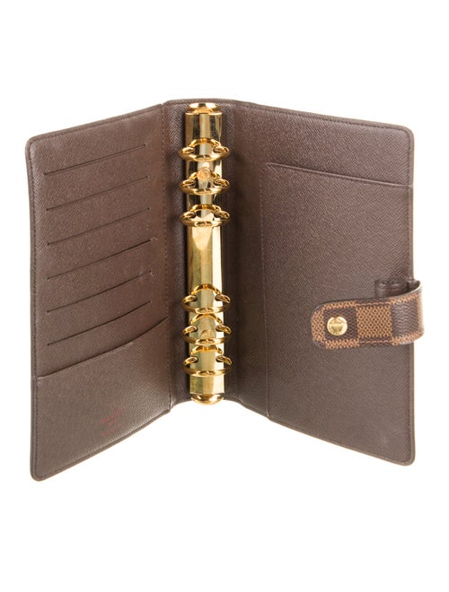 Louis Vuitton Damier Ebene Medium Ring Agenda Cover