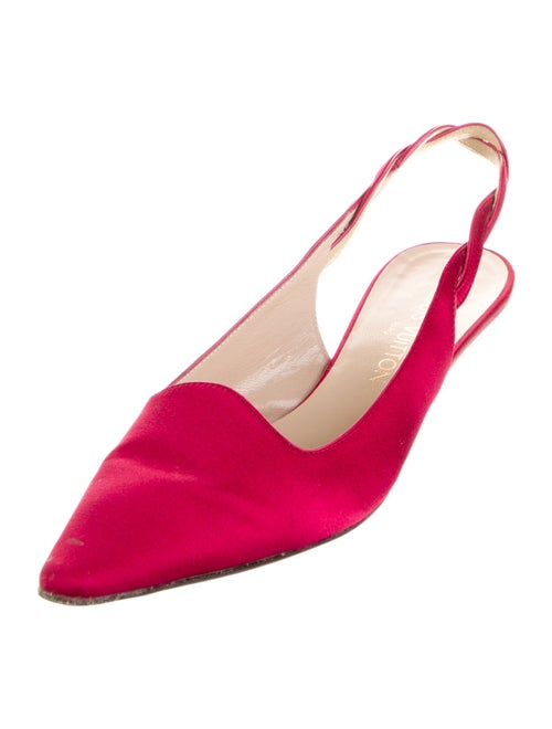 Louis Vuitton Satin Slingback Pumps