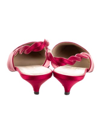 Louis Vuitton Satin Slingback Pumps