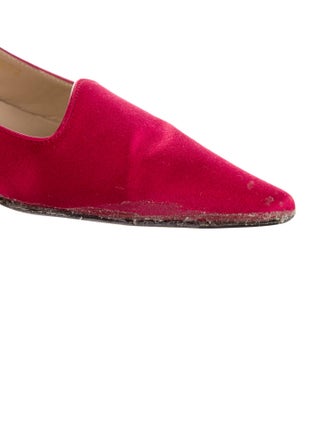 Louis Vuitton Satin Slingback Pumps