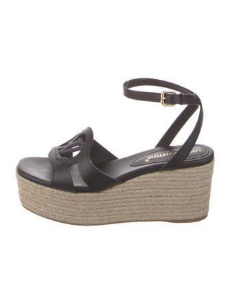Louis Vuitton Monogram Pattern Leather Espadrilles