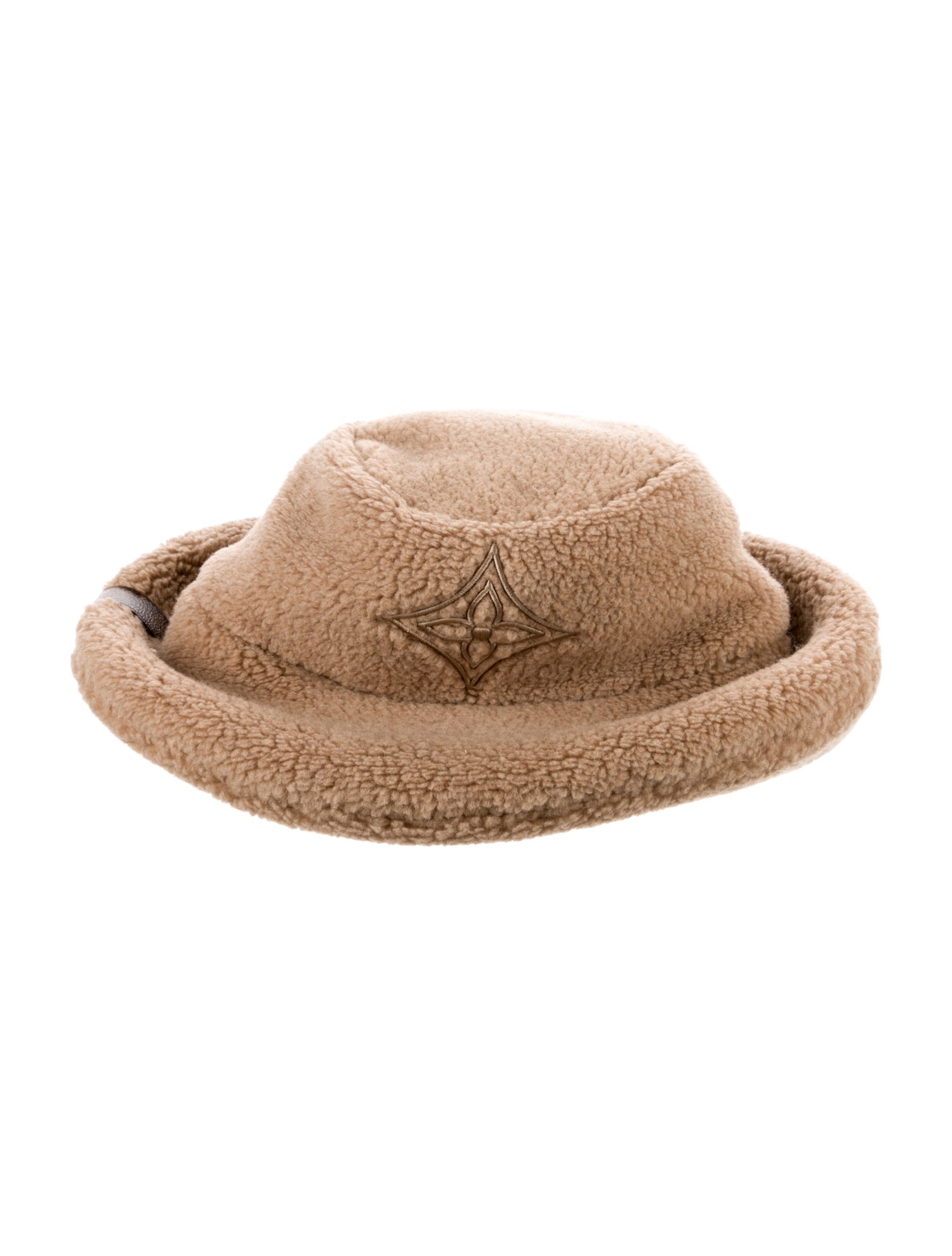Louis Vuitton Neutral Wool Embroidered Bucket Hat