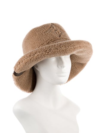 Louis Vuitton Neutral Wool Embroidered Bucket Hat