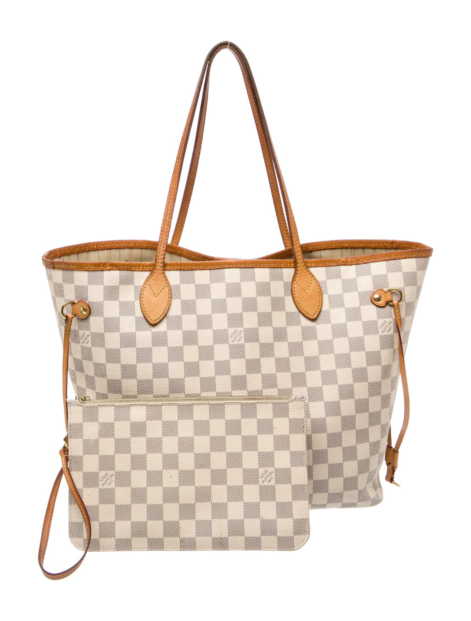 Louis Vuitton Damier Azur Neverfull w/Pouch MM
