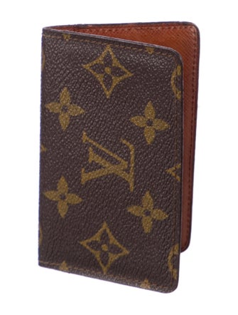 Louis Vuitton LV Monogram Coated Canvas Card Case