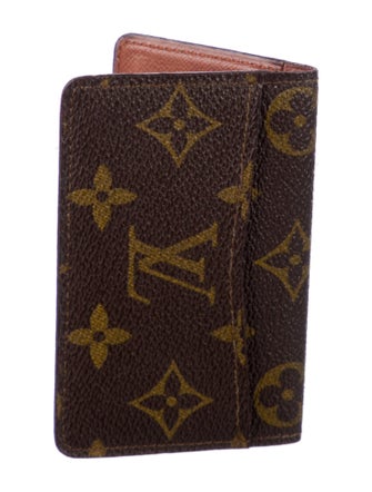 Louis Vuitton LV Monogram Coated Canvas Card Case