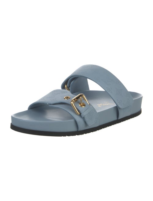 Louis Vuitton LV Monogram Leather Slides