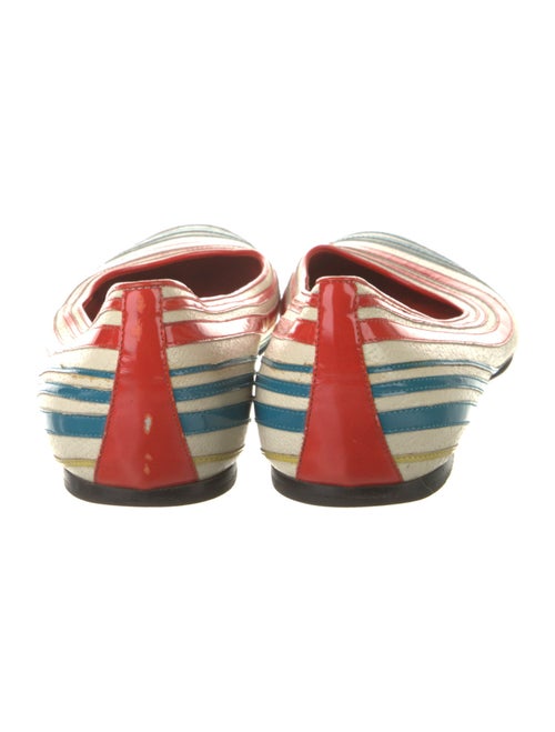 Louis Vuitton Leather Striped Ballet Flats