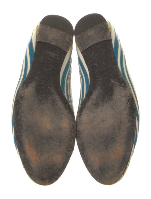 Louis Vuitton Leather Striped Ballet Flats