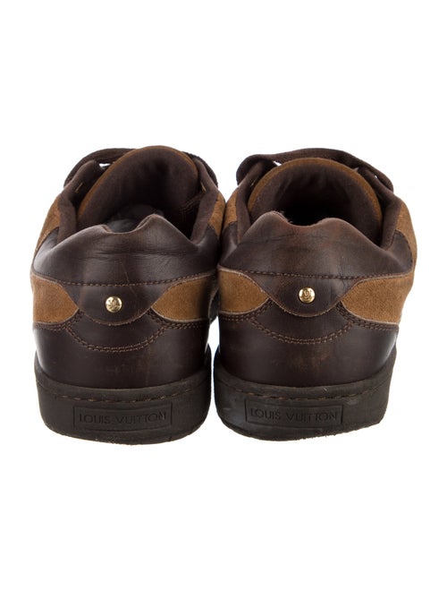 Louis Vuitton Suede Colorblock Pattern Sneakers