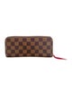 Louis Vuitton 2019 Damier Ebene Pattern Clemence Wallet